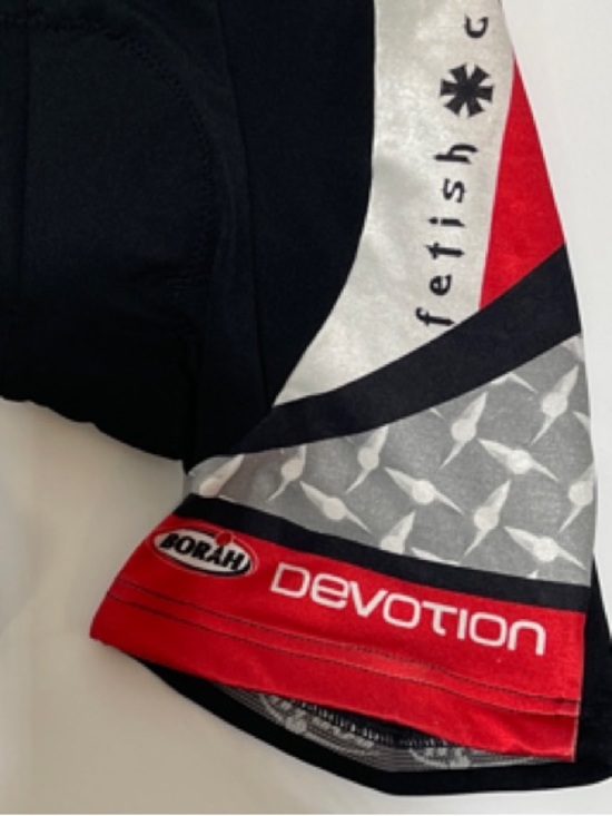 Men’s Black and Red Performance Cycling Shorts - Picture 6 of 6